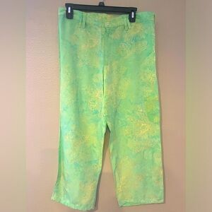 Vintage Go Fish Crop Capri Flora Pants size S